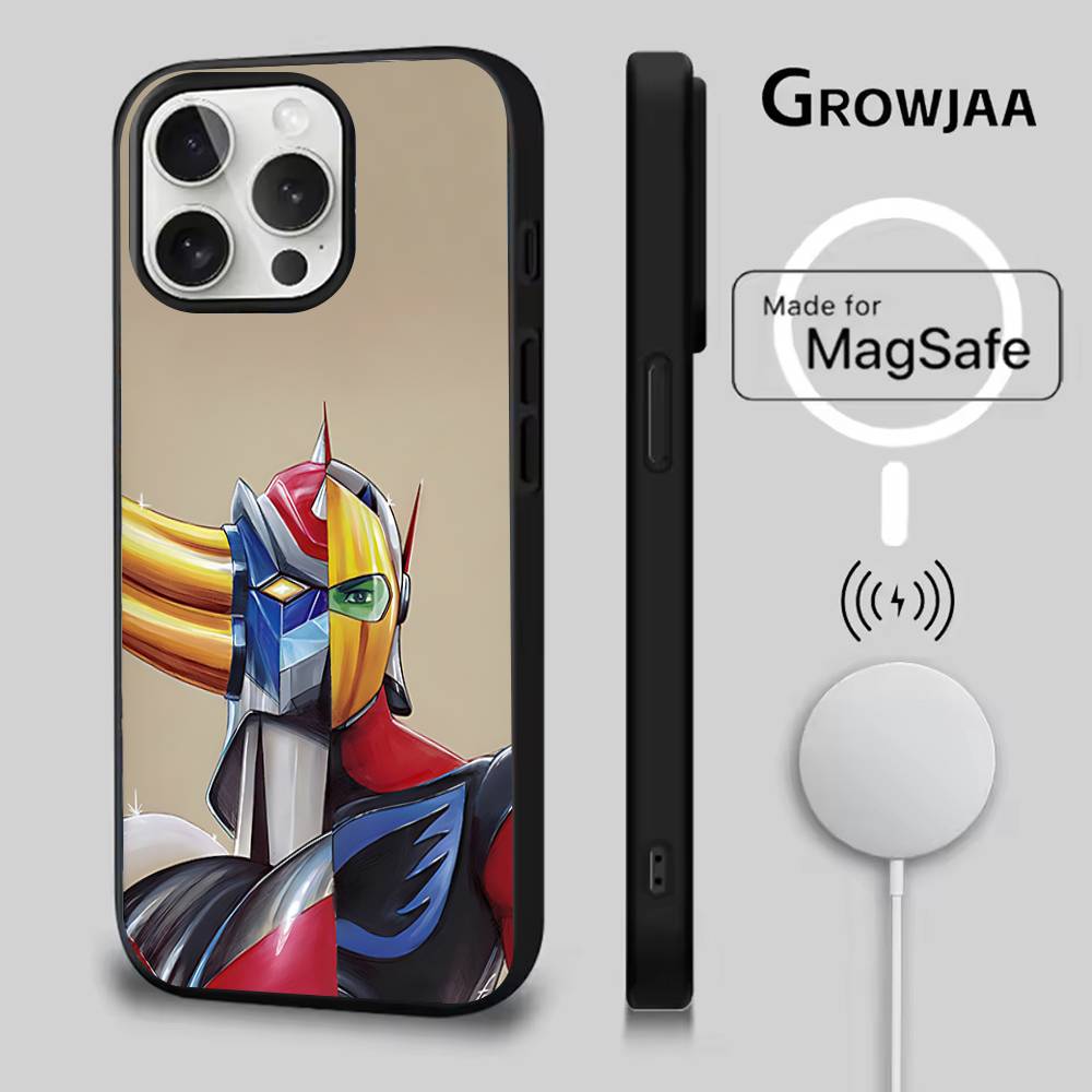 Чехол для телефона UFO Robot G-Goldorak для iPhone 17,16,15,14,13,12,11,Pro,Max,Plus,Mini,SE4,E Магнитный Magsafe Беспроводная зарядка