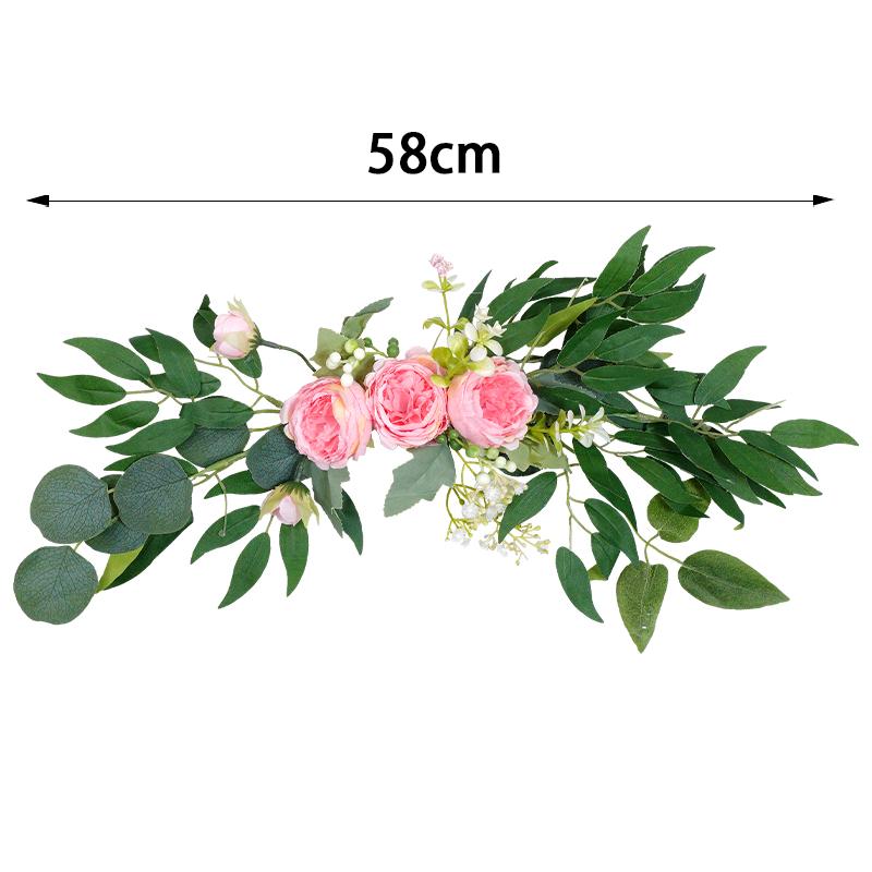 Artificial Wedding Arch Wreath Threshold champagne Peony Rose DIY Wedding Party Flower Wall Deco Boho Home Decor Christma Wreath