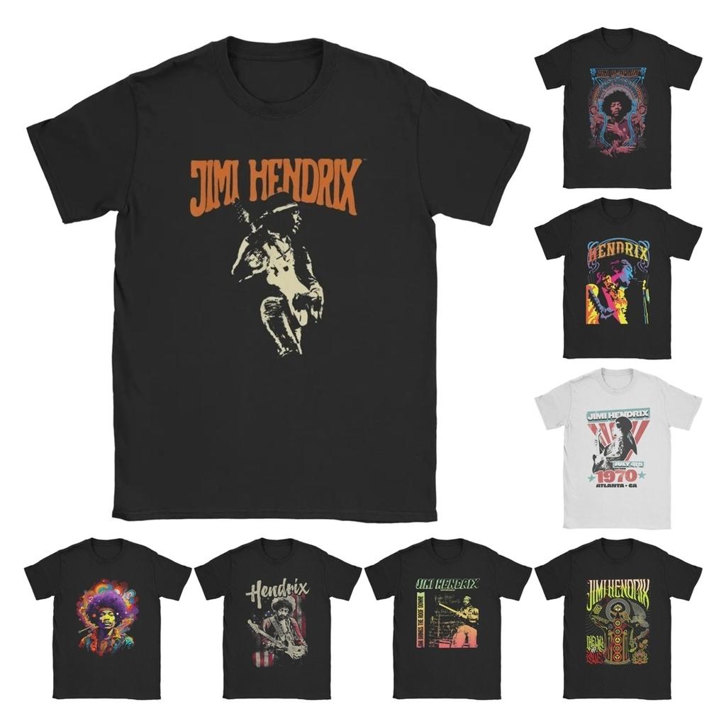 Футболки Jimi Hip Hop для мужчин, винтажные рок-гитары Hendrixs, винтажные хлопковые футболки с круглым вырезом и коротким рукавом, идея для подарка