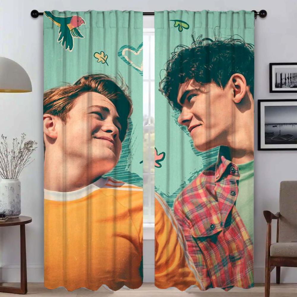 Оконная штора для комнаты 2 панели Heartstoppers кухонные шторы для камеры Shades Home Interior Шторы Разделение Living Elegant
