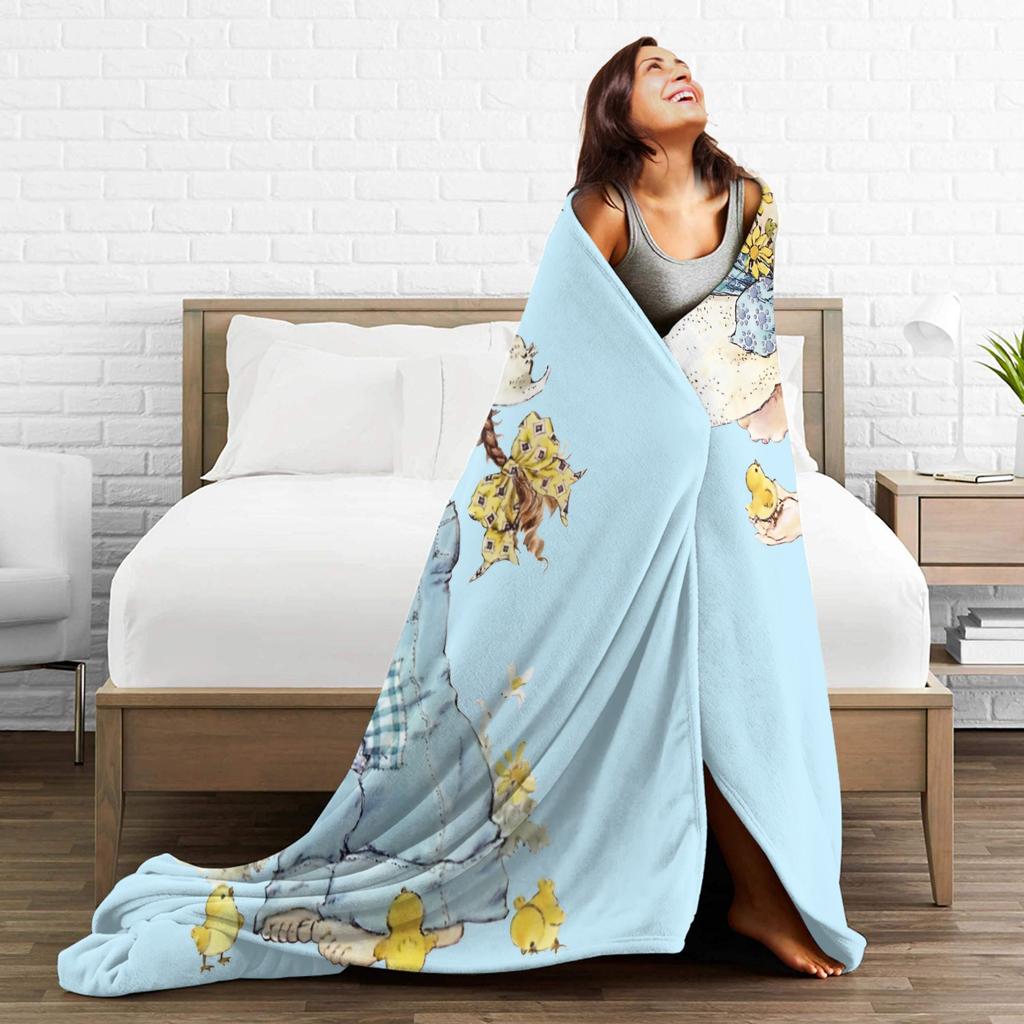 Sarahs Kays with Chick Blanket Fleece Warm Throw Blankets for Bedroom Sofa Bedroom Quilt