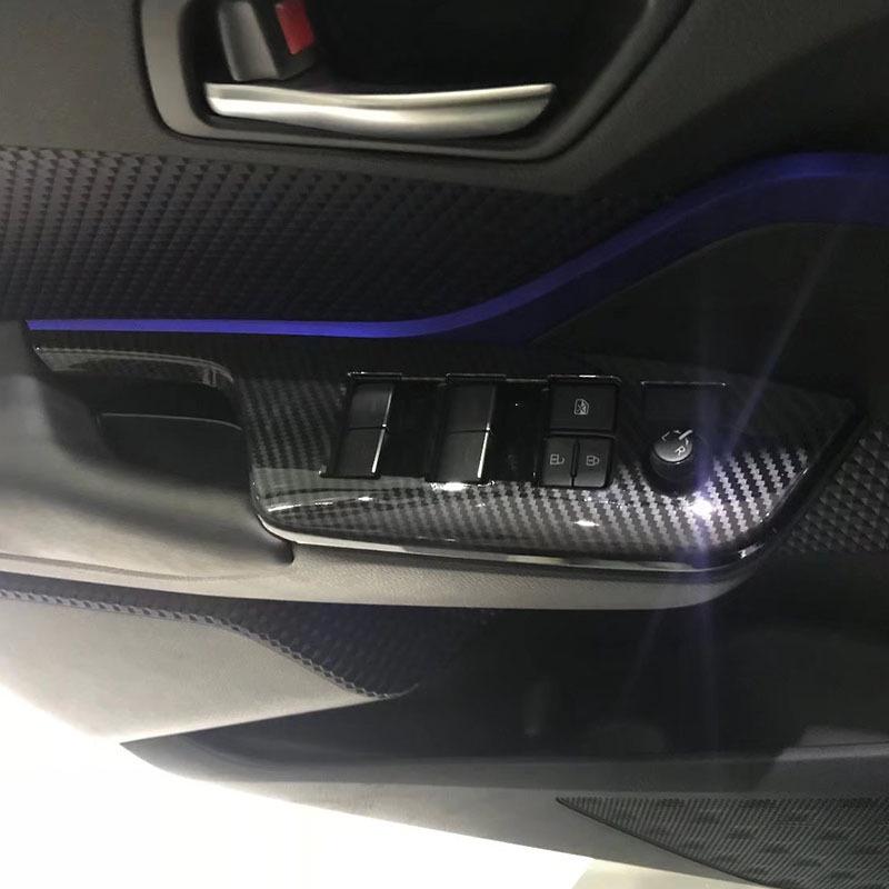 Совместим с Toyota C-HR IZOA: Подлокотник, Рамка рычага переключения передач, Стойка А, Центральная консоль, Задний воздуховод.