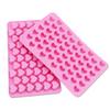 Силиконовая форма, 55 отверстий, антипригарное покрытие для шоколадного торта, формы для выпечки в форме сердца, форма для выпечки желе, льда