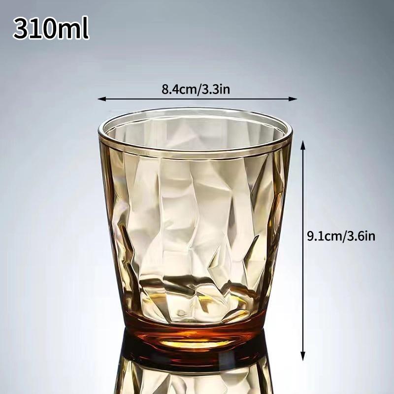 210/310ML Plastic Drinking Glasses Reusable Water Drinking Cup Shatterproof Wine Champagne Glasses for Home Bar Wedding Party