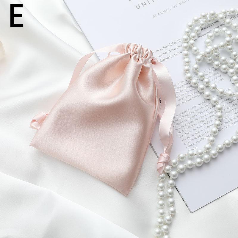 Сумка для ювелирных изделий из искусственного шелка, упаковочные мешочки, сумки на шнурке, подарочная сумка для конфет, свадебной вечеринки, макияжа