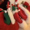 Christmas hat funny antlers knitted hat children's fleece thickened thermal ear protection hat atmosphere versatile wool hat