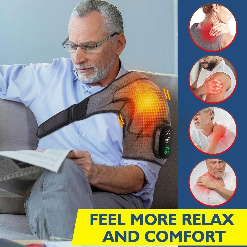 Heating and Vibration Heated Shoulder Brace Warm Compress Shoulder Heating Pad Shoulder