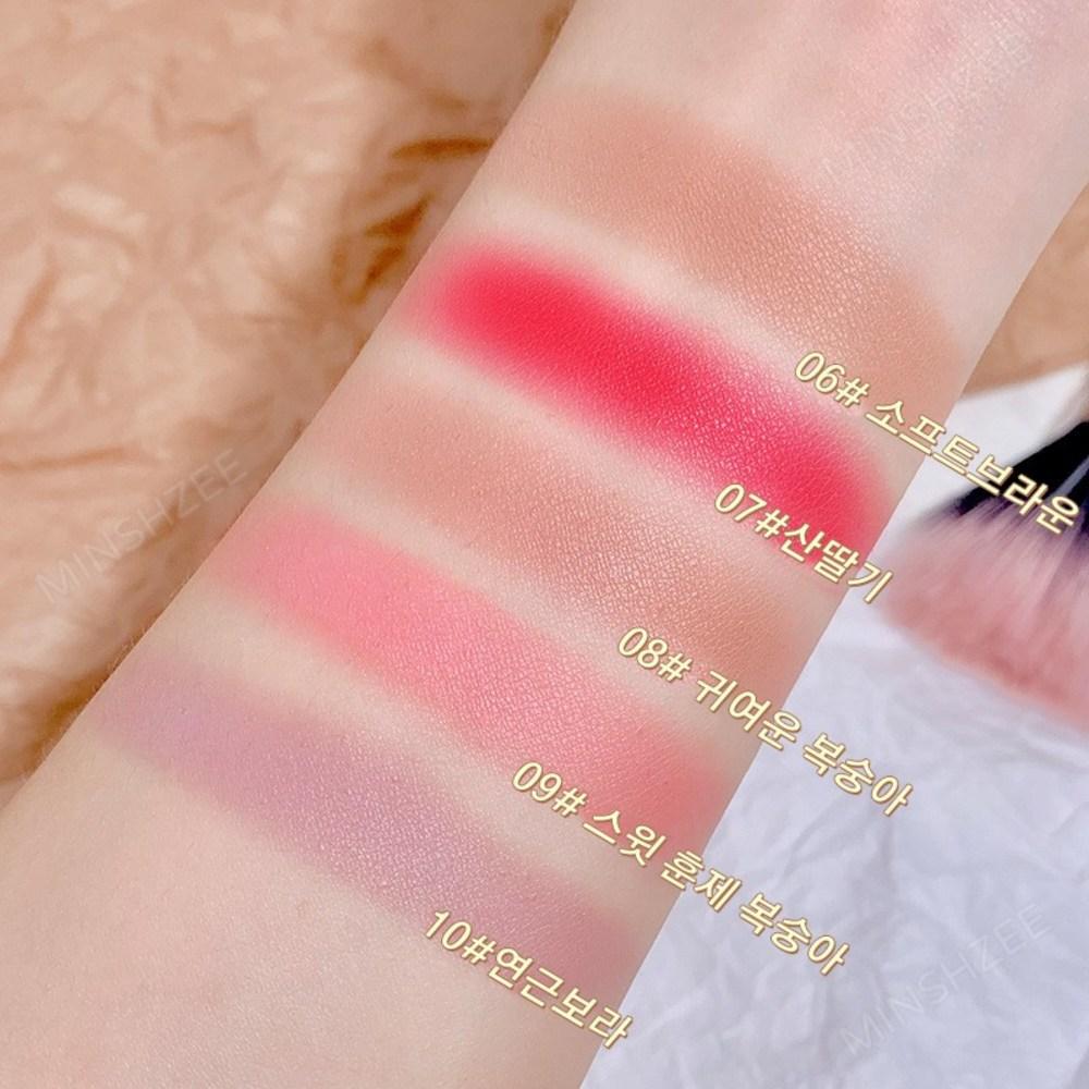 MINSHZEE Румяна-пудра Cheek Shot Pact Velvet Blusher