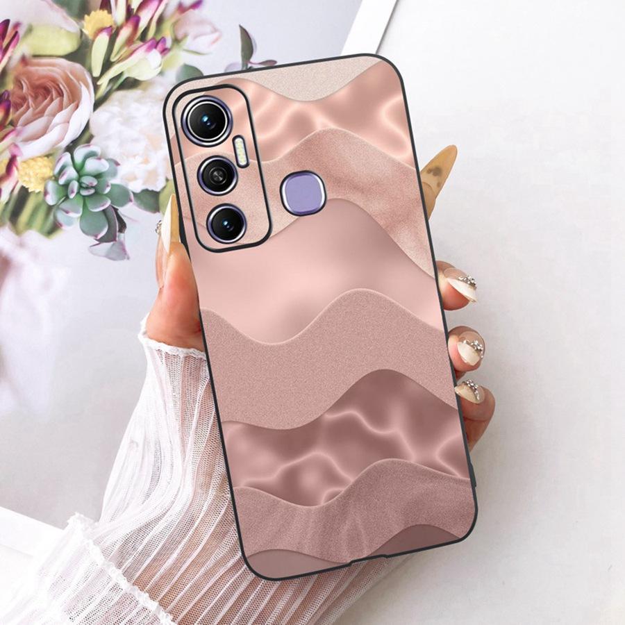 Чехол для Infinix Hot 11s Hot11 Черный Новый дизайн ТПУ Простота Мягкий силиконовый чехол Для Infinix Hot11s NFC Coque Capa