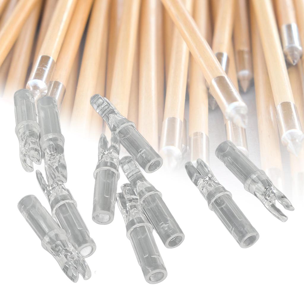 100pcs Archery Nock Plastic Insert Nocks Light Weight Nocks Replacement for Archery Bow