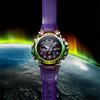CASIO MT-G Series Aurora Waterproof Bluetooth Solar Movement Resin Strap Men's Watch Black Dial MTG-B3000PRB-1APR