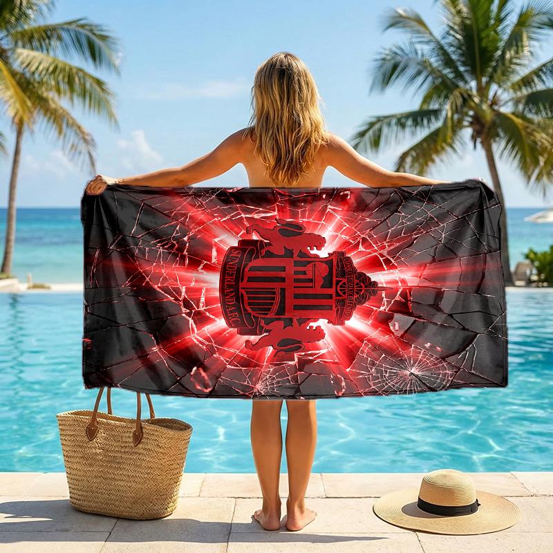 Sunderland Football Beach Towel Soft Microfiber Summer Towel Quick Dry Absorbent Towel for Beach Swimming Pool Travel