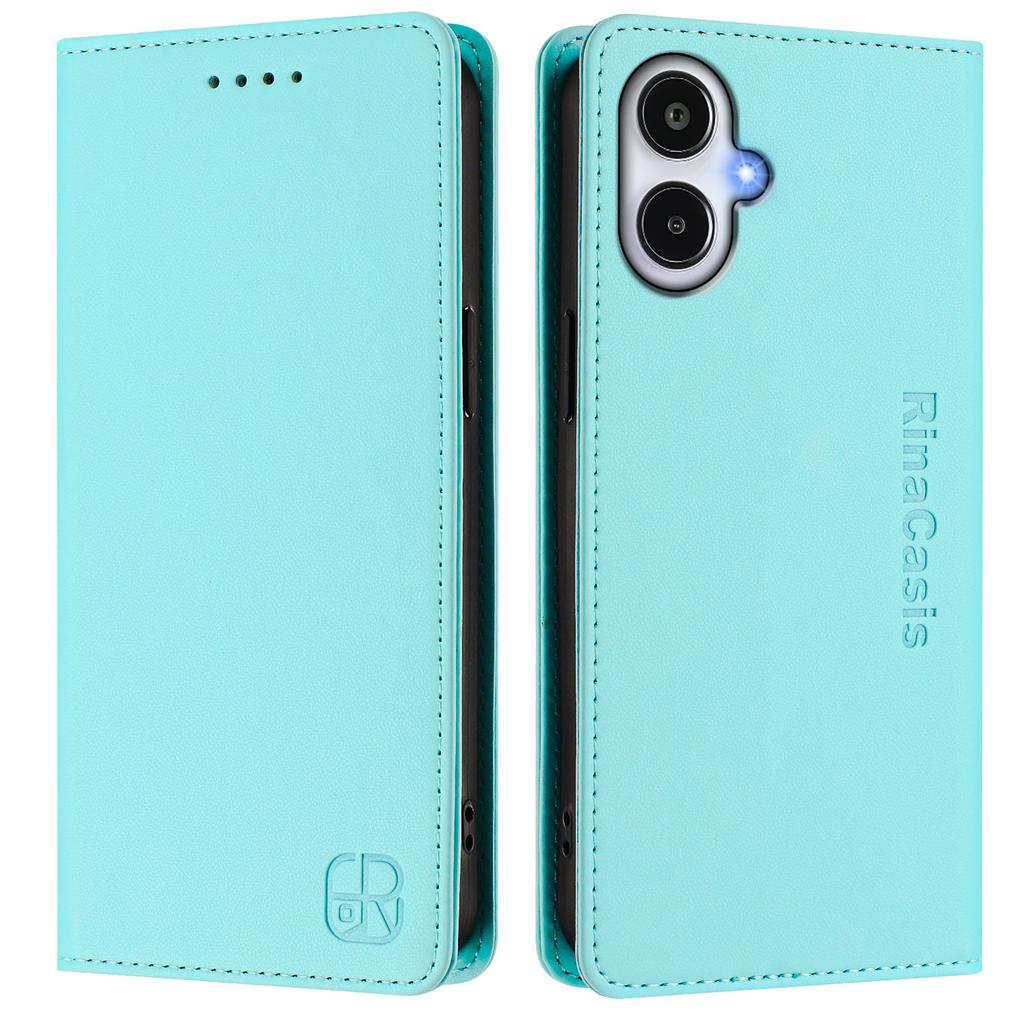For Samsung Galaxy A25e Leather Case RINACASIS RC01 Phone Cover with RFID Blocking Wallet Stand