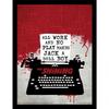 Typewriter Framed Poster