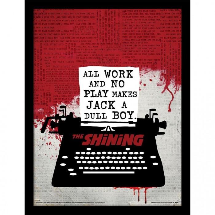 The Shining Typewriter Framed Poster