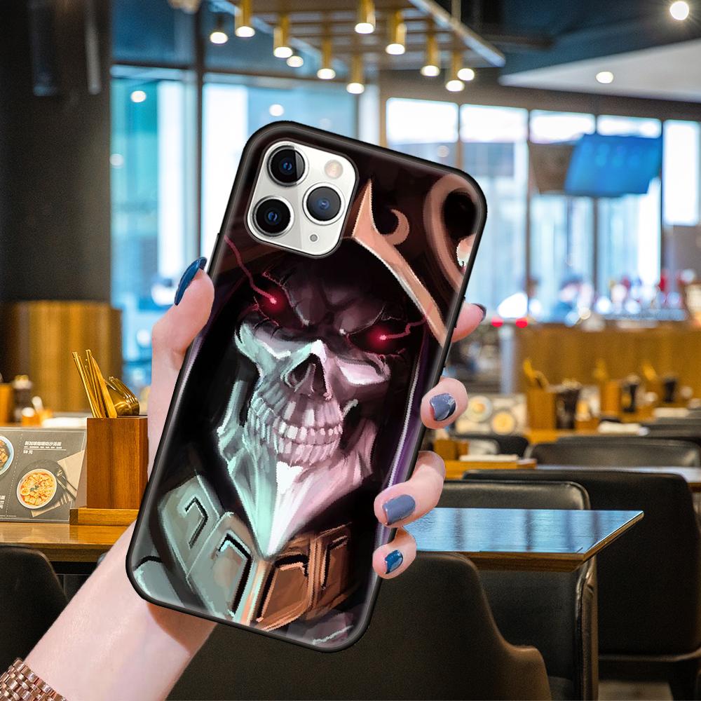 Чехол для телефона Apple IPhone 13 12 11 Mini Pro MAX SE X XS XR 8 7 6 S Plus черный чехол водонепроницаемый 3D Prime Overlord Albedo аниме