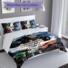 3pcs Custom Name Monster Jam Set,Includes 1 Duvet Cover and 2 Pillowcases,All-season Bedroom Decor