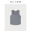 Xiaoli Plus Size Women's Clothing: Wool Blend Wide Strap Tank Top for Spring and Summer, Basic Style to Cover Trapezius Muscles, Versatile