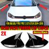 Pair Car Door Side Rearview Mirror Covers Caps Wing Mirror Tools Case For VW Golf MK7 MK7.5 R GTI GTD 2014- Car