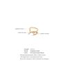 Yhpup Size 7 Stainless Steel 18K PVD Plated Zircon Chic Romantic Gentle Sweet Lovely Ring for Women Golden Fashion Jewelry Gift