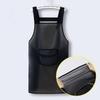 Waterproof Kitchen Apron Household PVC Oil Resistant Work Apron Transparent Black Dirt-Proof Cleaning Aprons