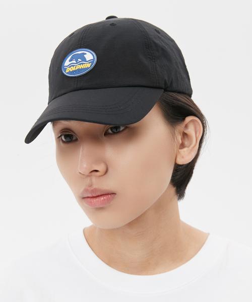 DOLPHIN WAVE APPAREL Черная кепка с силиконовой нашивкой-дельфином