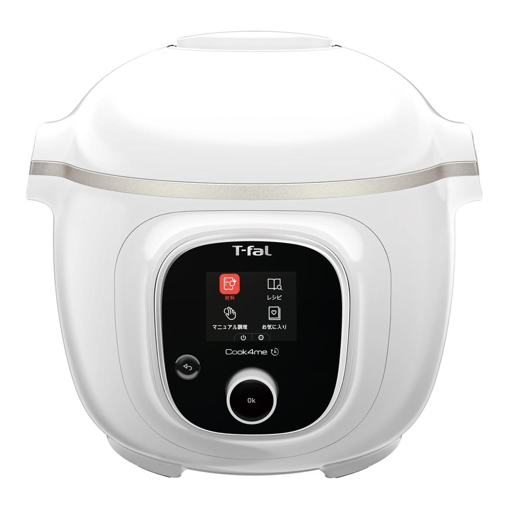 Tefal Electric Pressure Cooker 6L 250 Recipes for Me Slow Cooking Compatible Pressure Cooking CY8751JP Built-in "Cook White"