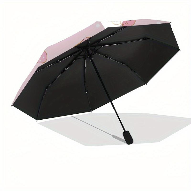 1pc My Melody Cute Wallpaper Umbrella with Plastic Handle,Suitable for All Seasons Home Travel Outdoor UmbrellaSanlio392