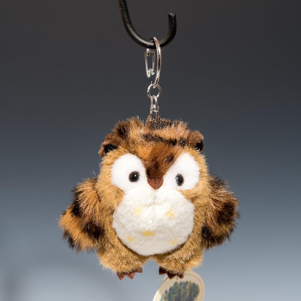 Takenoko Petit Forest Friends Keychain Owl Brown Plush Toy 68123