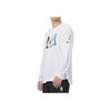 Nike Футболка с длинным рукавом и принтом в виде букв, мужские топы, белые DR2182-100