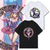 Футболка Yugioh Kawaii Dark Magician Girl Dark Magician Графическая футболка Винтажные карты египетского бога Аниме Футболка Топы в корейском стиле