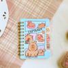 1pc kawaii Mini Planner Notebook Capybara School Supplies New Student Stationery