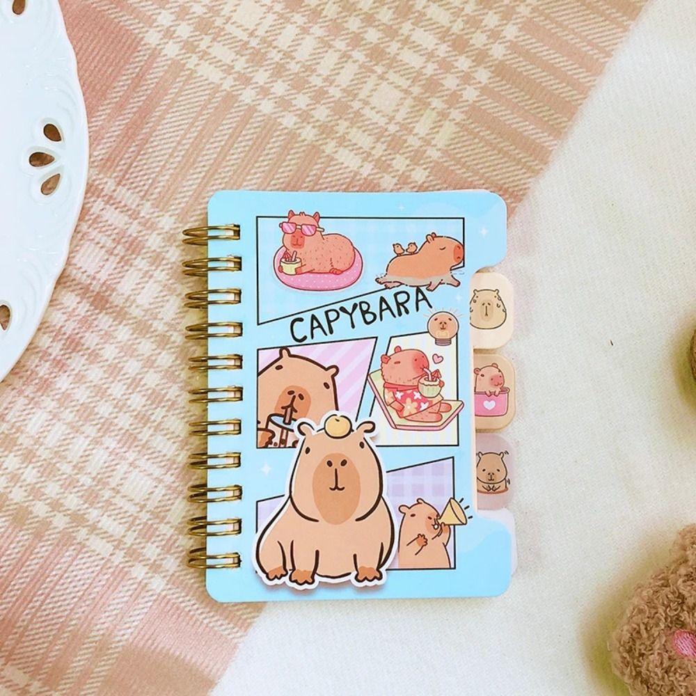 1pc kawaii Mini Planner Notebook Capybara School Supplies New Student Stationery