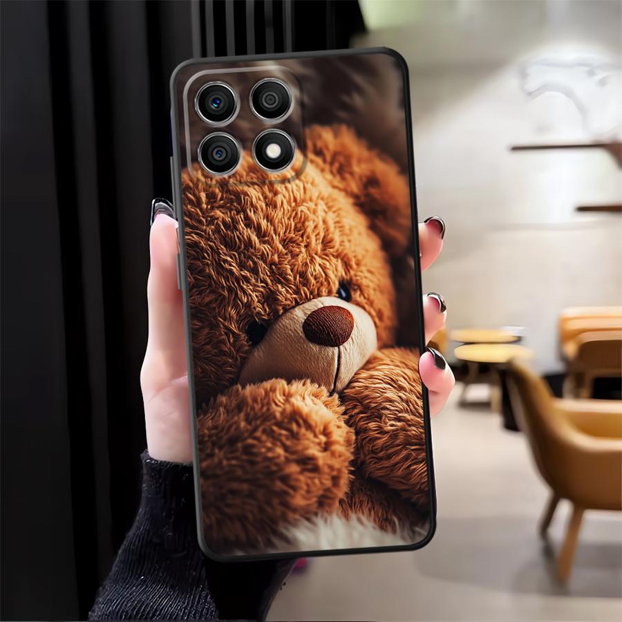 Чехол для телефона Funda для Honor Magic5Lite X9a X7 70 X6 200 400 Lite X5b 90 X8 8X Простой мишка