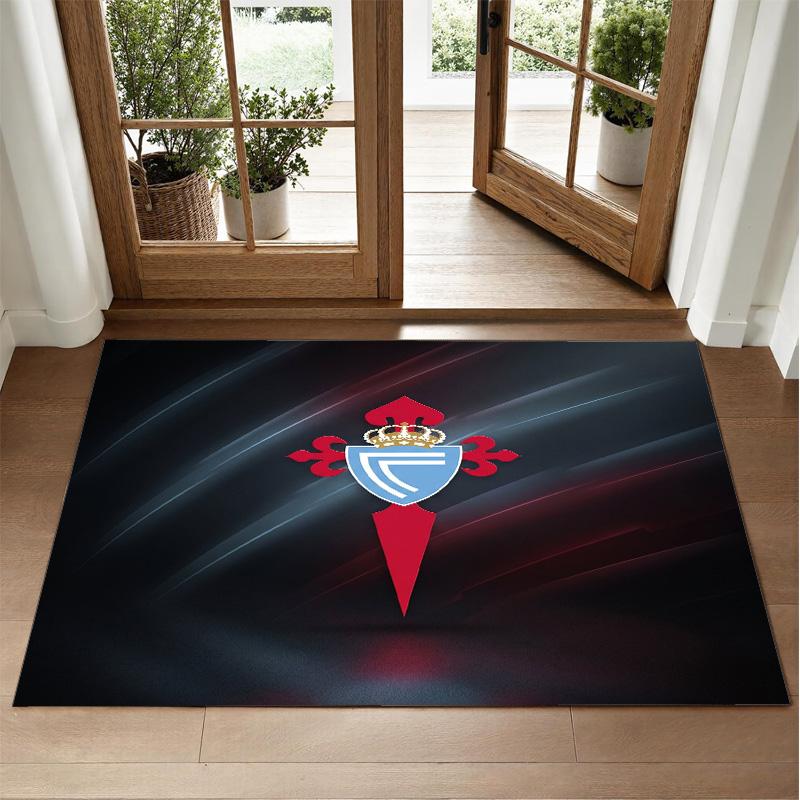 Celta Vigo FC Design Crystal Velvet Rug Soft Decorative Mat for Bedroom Entrance