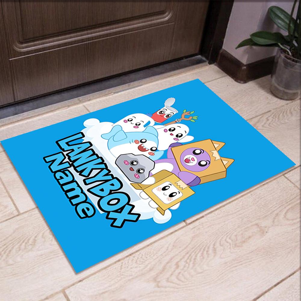Custom Name LankyBox Printed Carpet,Rug for Office Chair Living Room Bedroom Kitchen Room Decor Gifts.