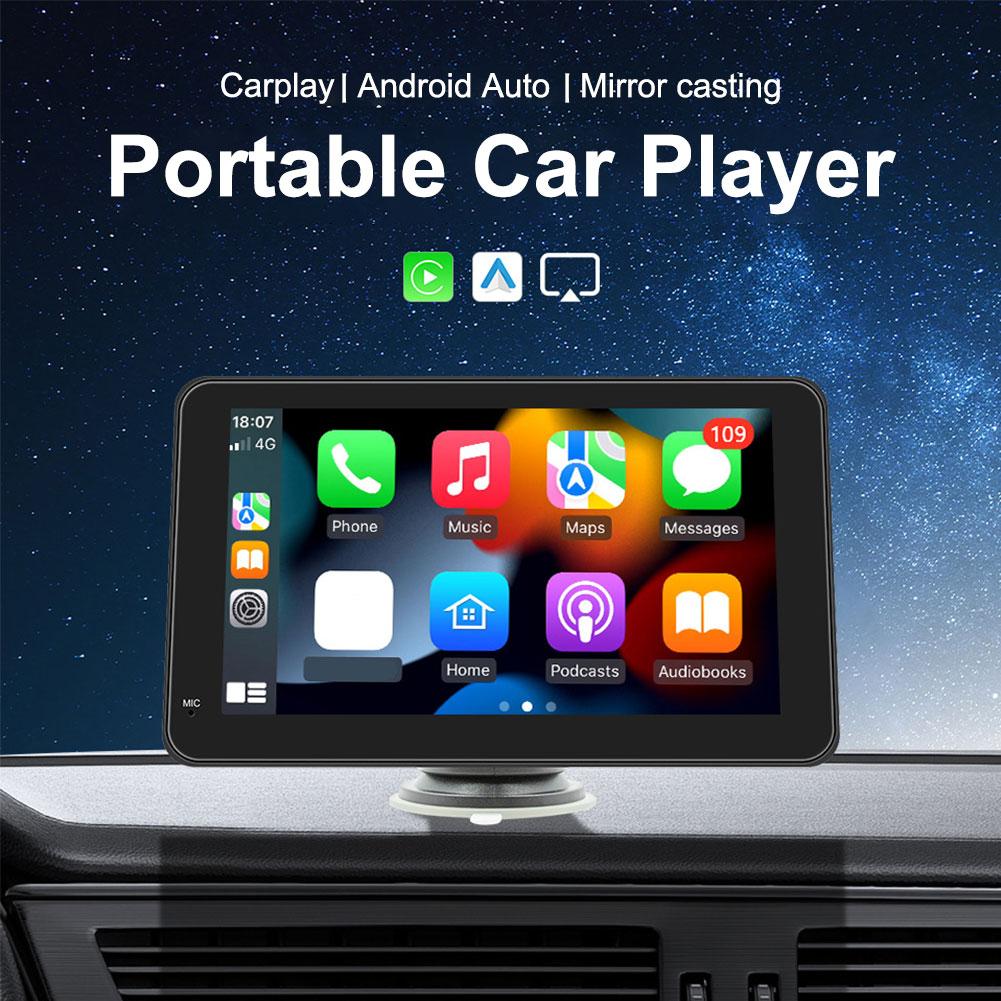 Беспроводной автомобильный плеер Carplay Android Auto MP5 с 7-дюймовым сенсорным экраном Bluetooth 5.0 SD7293, автомобильная аудиосистема, громкая связь