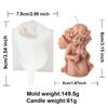 3D Rose Ring Angel Candle Silicone Mold Face Support Prayer Girl Aromatherapy Candle Gypsum DIY Wedding Decoration Gift