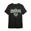 Dropkick Murphys Мужская Черная Футболка с Принтом Смешной Дизайн Dropkick Murphys со Щитом Зеленый Лист Повседневная Хлопковая