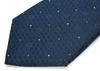 Шелковый галстук в горошек с сердечками Simon Carter [SIMON CARTER] & (Сине-черный)