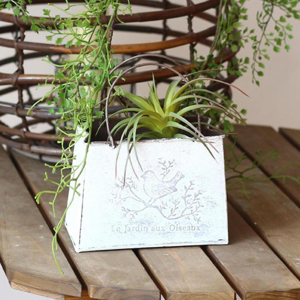 Classic Bucket Planter for Flowers, Metal Container Garden And Home