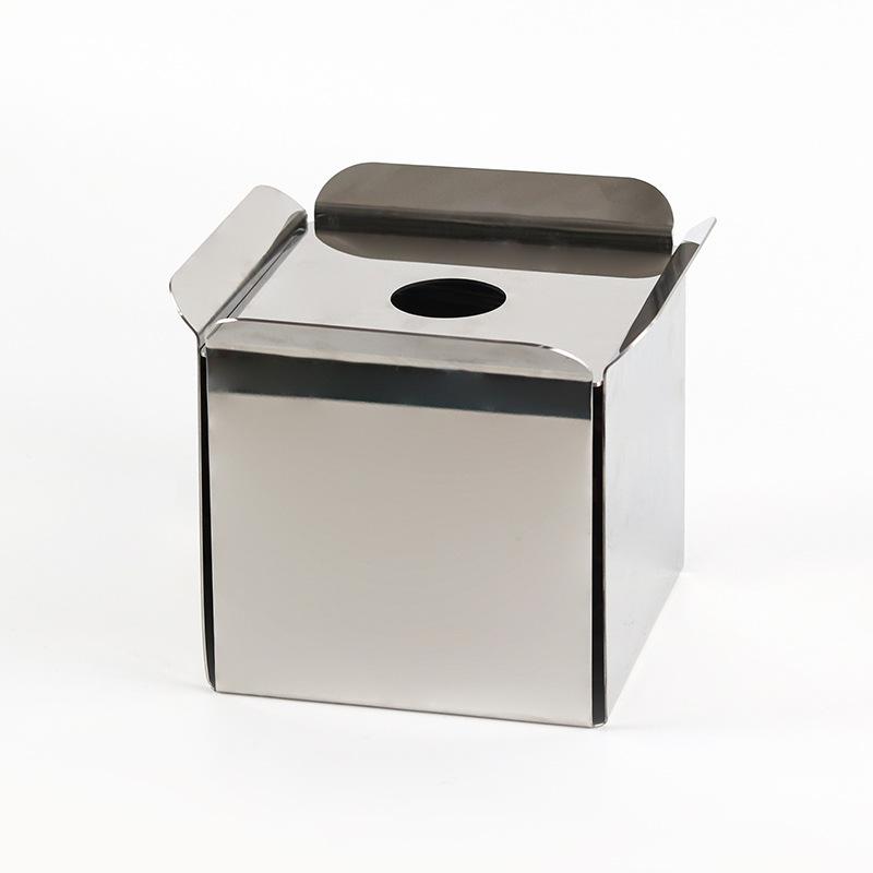 Современная квадратная металлическая коробка для салфеток, украшение для гостиной, скандинавский свет, роскошная креативная модель коробки для салфеток, украшение для комнаты в отеле