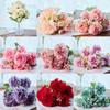 Artificial Carnation Flowers Centerpiece Floral Faux Carnation Bundle Artificial Flowers with Stems 7Heads Per Bunche