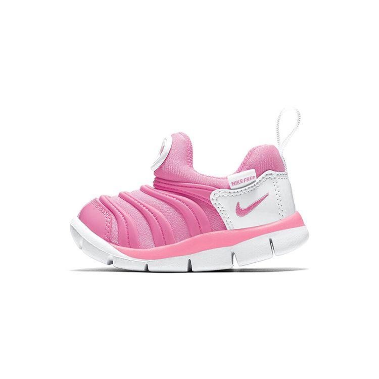 Nike Dynamo Free TD Pink Beam Baby Sneakers White 343938-625