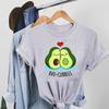 Lovely Sweet Avocado Tee Top Fashion T Shirt Clothing 90s Style Trend Casual Short Sleeve Women Print Lady Female Graphic T-shirt