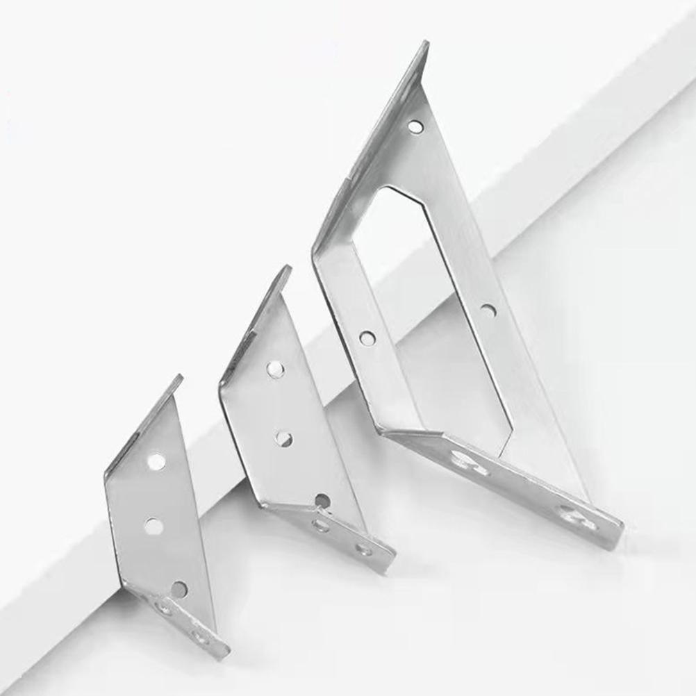 12 Pcs Shelf Bracket Connection Corner Trapezoid Angle Trapeziform Brace Square Code Brackets 90 Degree Support
