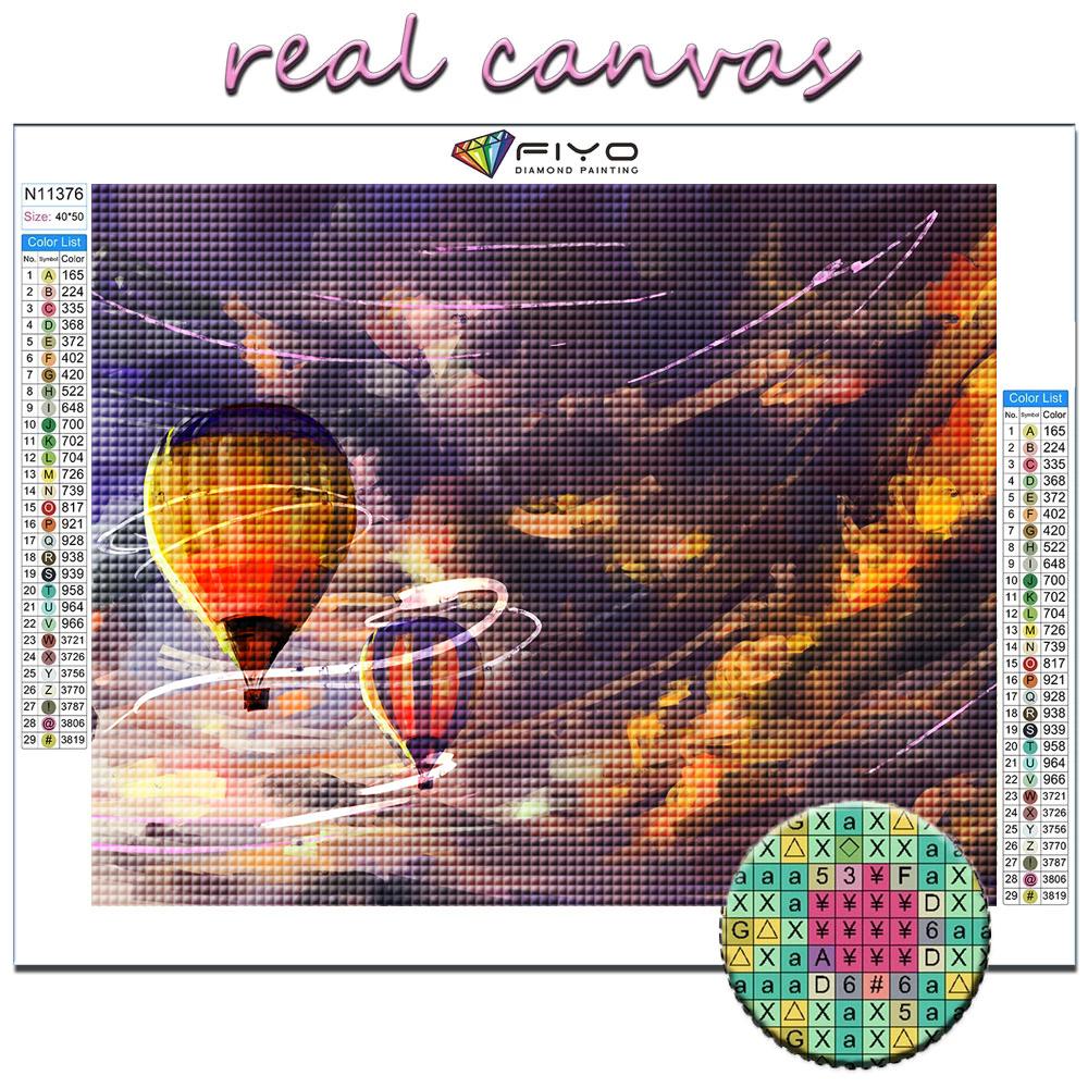 5D DIY Diamond Embroidery Hot Air Balloon Diamond Painting Mosaic Home Decoration
