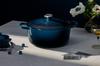 Литая эмалированная кастрюля Le Creuset Signature Cocotte Ronde 20 см Nuit Navy, совместимая с газовой духовкой IH, японская [Авторизованный продукт]