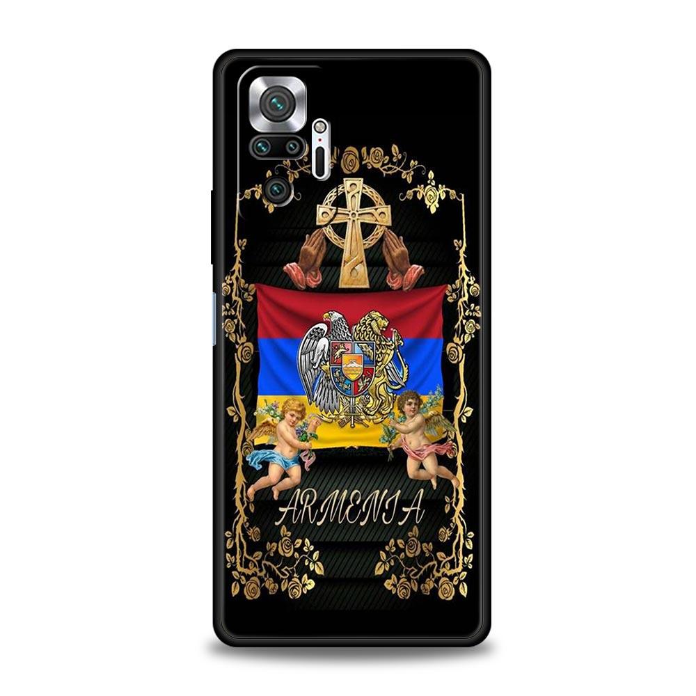 Armenia Armenian Flag For Xiaomi Redmi Note 12 5G Phone Case 10C 10 11 9 8 Pro Plus 9S 7 8T 9T 9A 8A 9C K50 K40 Gaming Cover