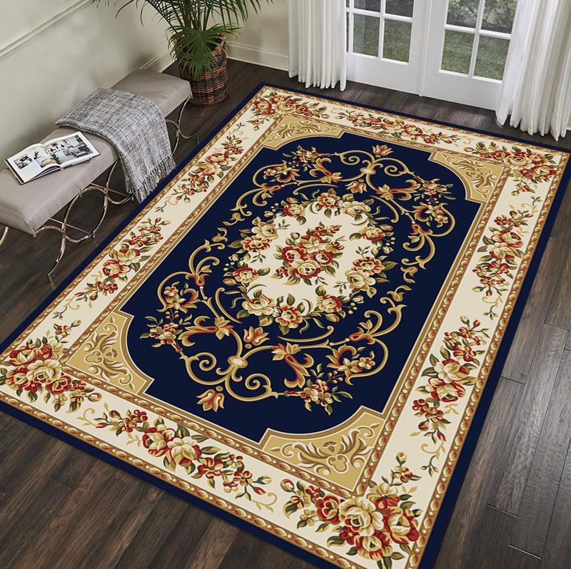 American Europe Style Retro Carpet Living Room Sofa Bedroom Bedside Kitchen Entrance Door Rug Non-slip Luxury Home Decor Mat